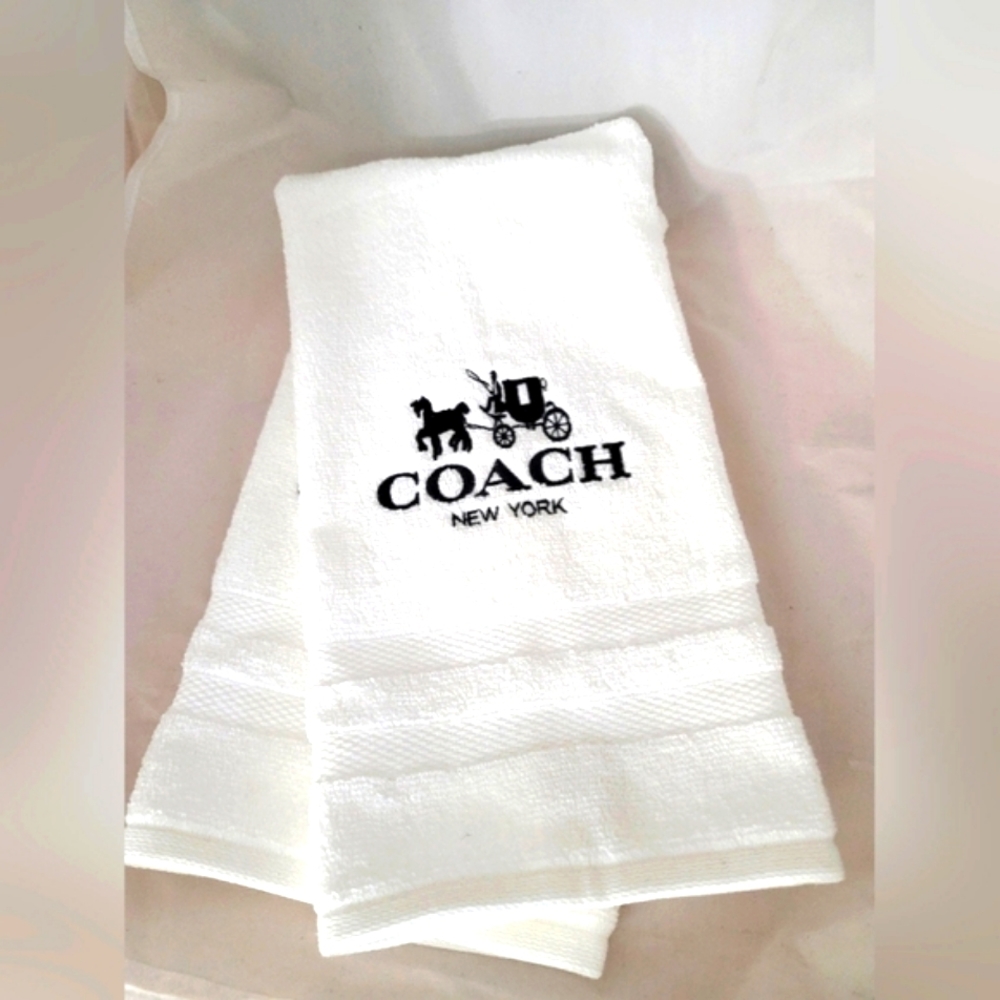 Coach Embroidered Hand Towel Set